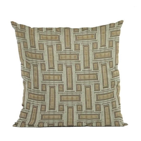 Plutus Brands  Bronze Stony Cut Velvet, Some Sparkle to it Luxury Throw Pillow - 12 x 20 in.