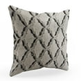 thumbnail image 1 of Plutus Brown Beige Diamond Animal Faux Fur Luxury Throw Pillow - Double sided 20" x 20", 1 of 5
