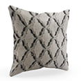 thumbnail image 1 of Plutus Brown Beige Diamond Animal Faux Fur Luxury Throw Pillow - Double sided 20" x 26" Standard, 1 of 7