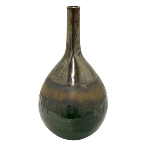 Plutus Modern Decorative Ceramic Vase in Green
