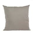 thumbnail image 1 of Plutus Dark Brown Solid Shiny Velvet Luxury Throw Pillow - Double sided 24" x 24", 1 of 5
