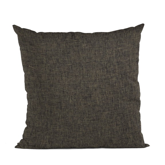 Plutus Espresso Waffle Textured Solid, Sort Of A Waffle Texture Luxury Throw Pillow - Double sided 22" x 22"