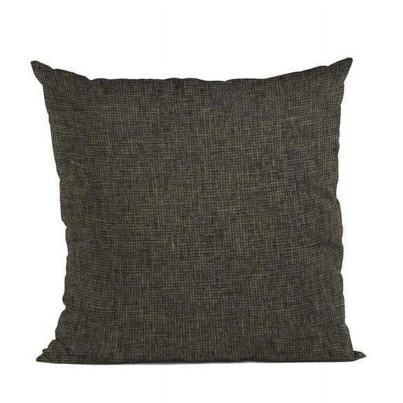 Plutus Brands  Espresso Waffle Textured Solid, Sort of A Waffle Texture Luxury Throw Pillow - 20 x 36 in. King Size