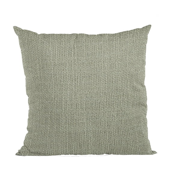 Plutus Flint Wall Textured Solid, With Open Weave. Luxury Throw Pillow - Double sided 18" x 18"