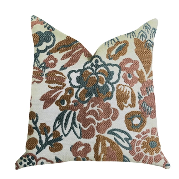 Plutus Brands Floweret Luxury Throw Pillow Double Sided 22" x 22"