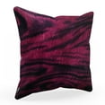 thumbnail image 1 of Plutus Fuchsia Black Galaxy Animal Faux Fur Luxury Throw Pillow - Double sided 26" x 26", 1 of 5