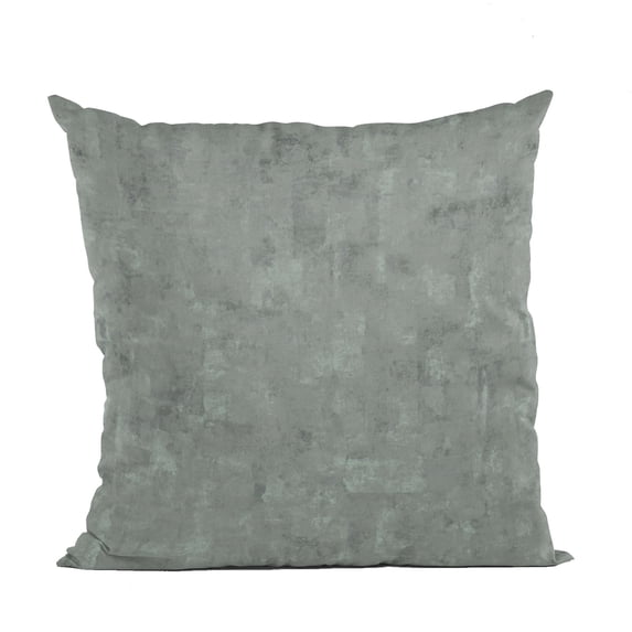 Plutus Gunmetal Hidden Island Velvet With Foil Printing On Top Luxury Throw Pillow - Double sided 20" x 20"