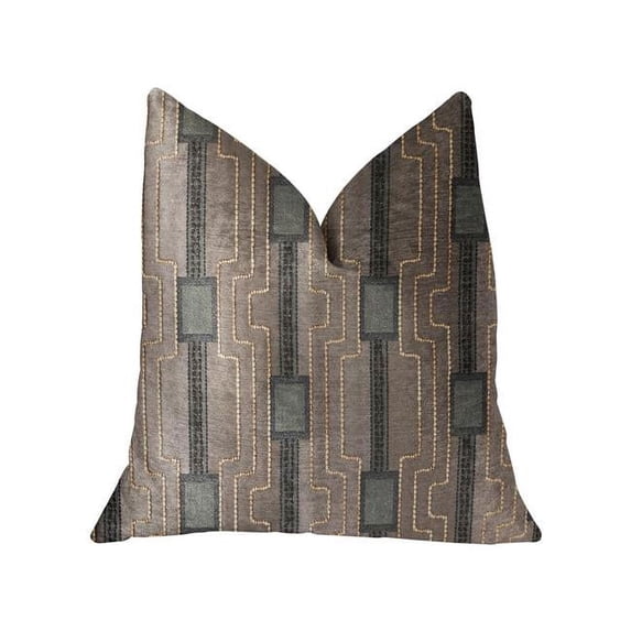 Plutus Brands Gusto Square Blue Luxury Throw Pillow 26" x 26" (PBRA2324-2626-DP)