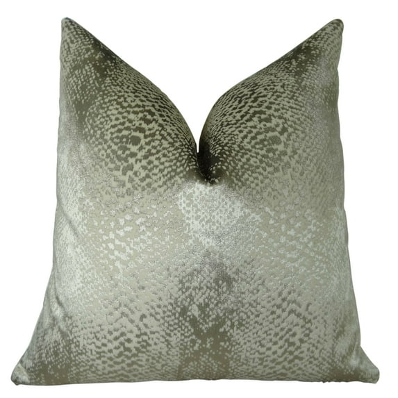 Plutus Hidden World Silver Handmade Throw Pillow
