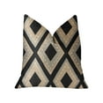 thumbnail image 1 of Plutus Jager Dotz Blue and Beige Luxury Throw Pillow - Double sided 18" x 18", 1 of 3
