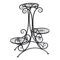thumbnail image 1 of Plutus 3 Tier Modern Metal Planter Stand in Black, 1 of 1