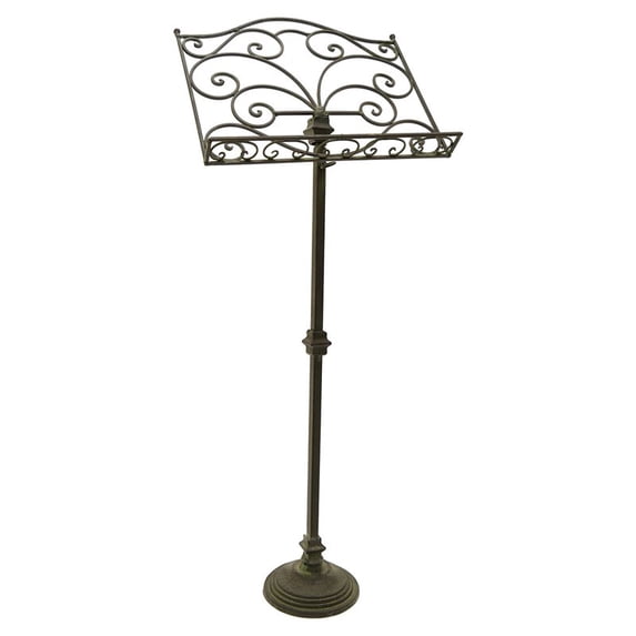 Plutus Brands Metal Music Stand in Black Metal