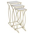 thumbnail image 1 of Plutus Brands Metal Plant Stand. in Champagne Metal Set of 3, 1 of 1