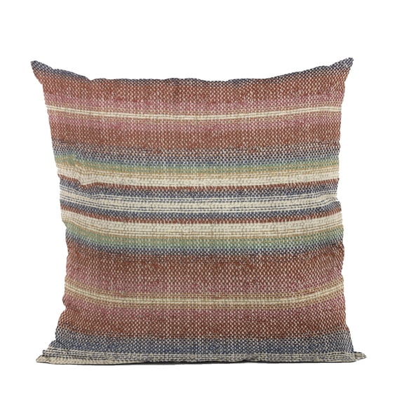 Plutus Brands Multi-Color Plutus Lanes Stripe Luxury Throw Pillow 12 in x 20in, Double Sided 12" x 20"