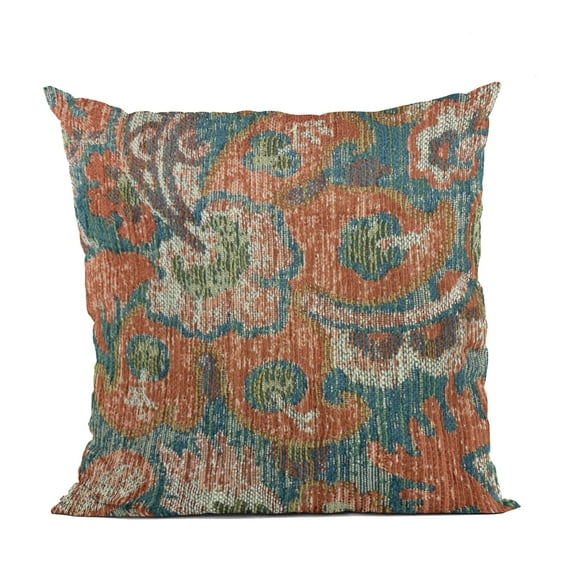 Plutus 20" x 20" Unique Damask Luxury Throw Pillow in Multi-Color