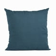thumbnail image 1 of Plutus Navy Solid Shiny Velvet Luxury Throw Pillow, 1 of 2