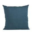thumbnail image 1 of Plutus Navy Solid Shiny Velvet Luxury Throw Pillow - Double sided 26" x 26", 1 of 5
