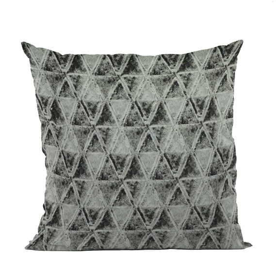 Plutus Noir Stars Velvet With Foil Printing Luxury Throw Pillow - Double sided 26" x 26"