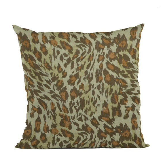 Plutus Safari Cheetah Embroydery Luxury Throw Pillow - Double sided 26" x 26"