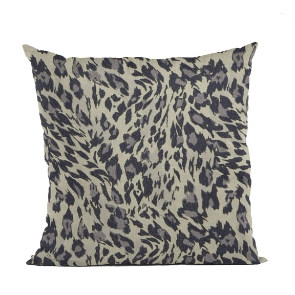 Plutus Granite Cheetah Embroydery Luxury Throw Pillow - Double sided 12" x 20"