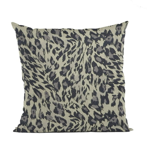 Plutus Granite Cheetah Embroydery Luxury Throw Pillow - Double sided 22" x 22"
