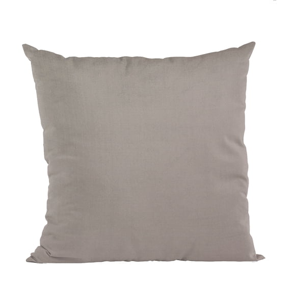 Plutus Dark Brown Solid Shiny Velvet Luxury Throw Pillow - Double sided 18" x 18"