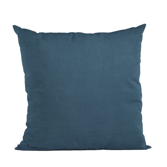 Plutus Navy Solid Shiny Velvet Luxury Throw Pillow - Double sided 12" x 20"