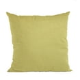 thumbnail image 1 of Plutus Yellow Solid Shiny Velvet Luxury Throw Pillow - Double sided 12" x 20", 1 of 5
