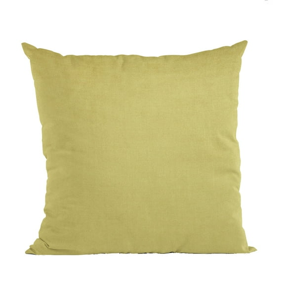 Plutus Yellow Solid Shiny Velvet Luxury Throw Pillow - Double sided 16" x 16"