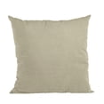 thumbnail image 1 of Plutus Oyster Solid Shiny Velvet Luxury Throw Pillow - Double sided 16" x 16", 1 of 5