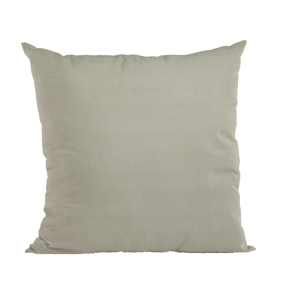 Plutus Light Grey Solid Shiny Velvet Luxury Throw Pillow - Double sided 16" x 16"
