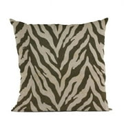 Plutus Brands PBCF2171-1818-DP Tribal Zebra Zebra Print Velvet Luxury Throw Pillow - 18 x 18 in.