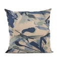 thumbnail image 1 of Plutus 16" x 16" Modern Art Graphic Print Luxury Throw Pillow in Blue, 1 of 2