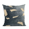 thumbnail image 1 of Plutus 18" x 18" Palm Floral Luxury Throw Pillow in Blue, 1 of 2