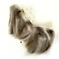thumbnail image 1 of Plutus Brands Gray, Beige and Gold Handmade Luxury Throw, 1 of 2