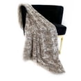 thumbnail image 1 of Plutus Brands Plutus Light Brown Wild Rabbit Faux Fur Luxury Throw Blanket, 90L x 90W, 1 of 3