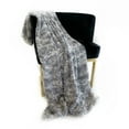 thumbnail image 1 of Plutus Brands PBSF1522-102x116 102 x 116 in. Wild Rabbit Faux Fur Luxury Throw Blanket, Silver, 1 of 3