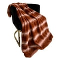 thumbnail image 1 of Plutus Brands Plutus Orange Brown Furever Faux Fur Luxury Throw Blanket, Blanket 90L x 90W Full, 1 of 3