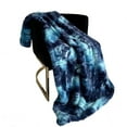 thumbnail image 1 of Plutus Blue Fureal Faux Fur Luxury Throw Blanket, 1 of 1