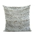 thumbnail image 1 of Plutus Taupe Lynx Animal Faux Fur Luxury Throw Pillow - Double sided 12" x 20", 1 of 5