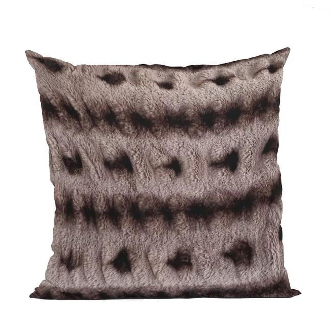 Plutus Brands PBSF2340 P 2424 DP 24 x 24 in. Fluffy Bunni Animal Faux Fur Luxury Throw Pillow Brown Walmart