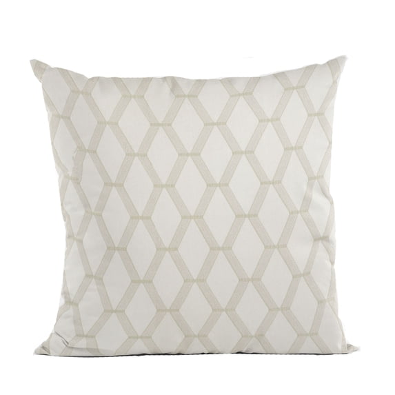 Plutus Pearl Diamond Shiny Fabric With Embroydery Luxury Throw Pillow - Double sided 26" x 26"