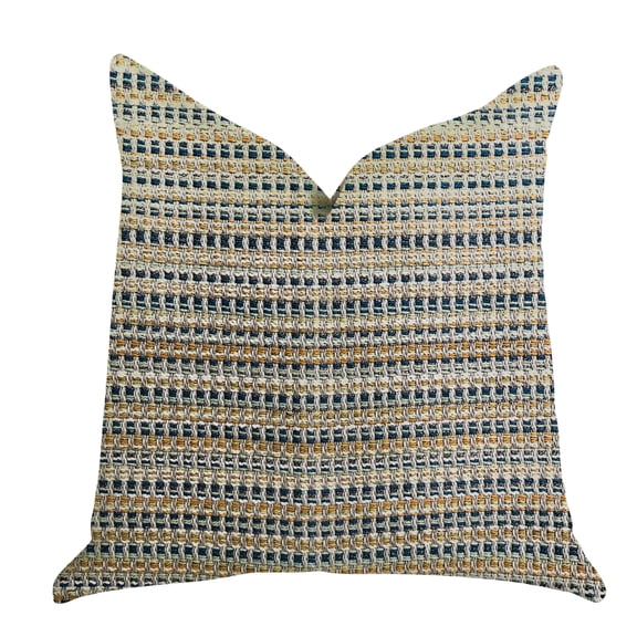 Plutus Brands Peyton Braid Luxury Throw Pillow Double Sided 24" x 24"