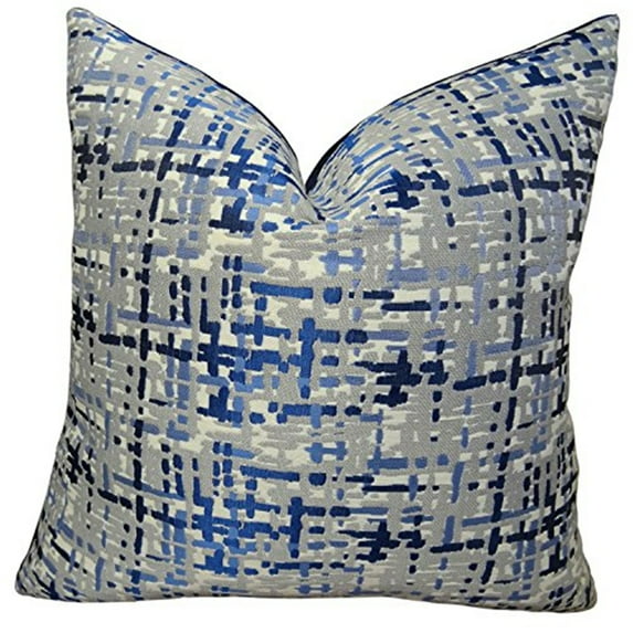 Plutus Brands Plutus Abstract Plaid Handmade Throw Pillow