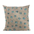 thumbnail image 1 of Plutus 26" x 26" Wool Dot Luxury Throw Pillow in Blue, 1 of 9