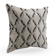 thumbnail image 1 of Plutus Brown Beige Diamond Animal Faux Fur Luxury Throw Pillow - Double sided 12" x 20", 1 of 2