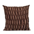 thumbnail image 1 of Plutus Brown Plush Pelt Animal Faux Fur Luxury Throw Pillow - Double sided 26" x 26", 1 of 2