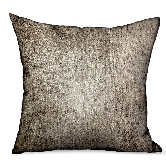 Plutus Harbor Sky Brown Solid Luxury Outdoor/Indoor Throw Pillow Double sided 18" x 18"