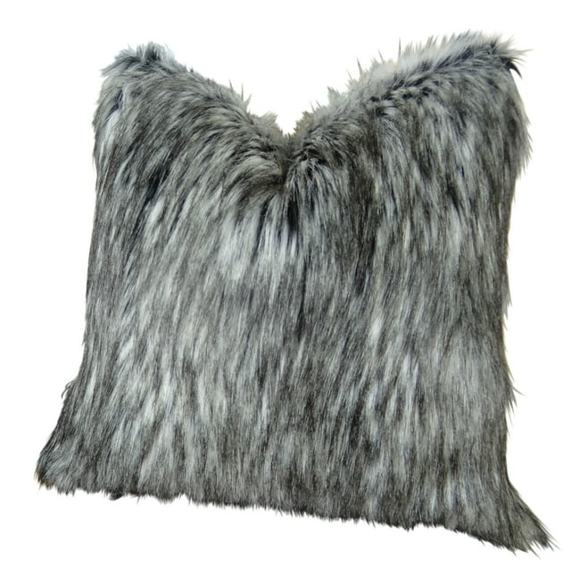 Plutus Brands Plutus Siberian Husky Faux Fur Handmade Throw Pillows