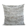 thumbnail image 1 of Plutus Taupe Lynx Animal Faux Fur Luxury Throw Pillow - Double sided 26" x 26", 1 of 2